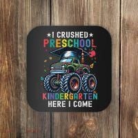 I Crushed Preschool Kindergarten Here I Come Monster Truck Coaster thumb 0