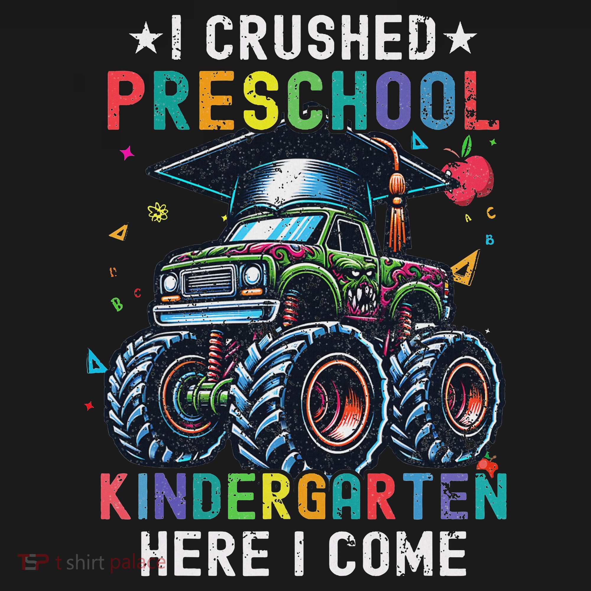 I Crushed Preschool Kindergarten Here I Come Monster Truck Visor