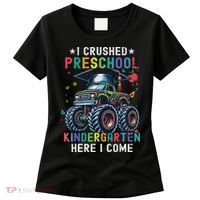 I Crushed Preschool Kindergarten Here I Come Monster Truck Women's T-Shirt thumb 0