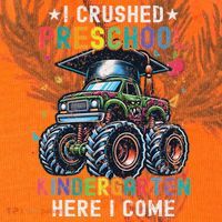 I Crushed Preschool Kindergarten Here I Come Monster Truck Kati Licensed 12" Camo Cuffed Beanie thumb 2