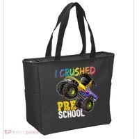 I Crushed Preschool Monster Truck Graduation Cap Gift Boys Tote Bag thumb 2