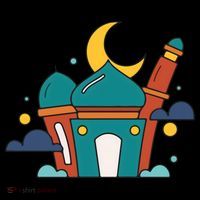 Islamic Cute Ramadan Mubarak Arabic Gift Women's Hoodie thumb 2