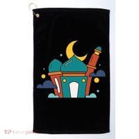 Islamic Cute Ramadan Mubarak Arabic Gift Golf Towel thumb 0