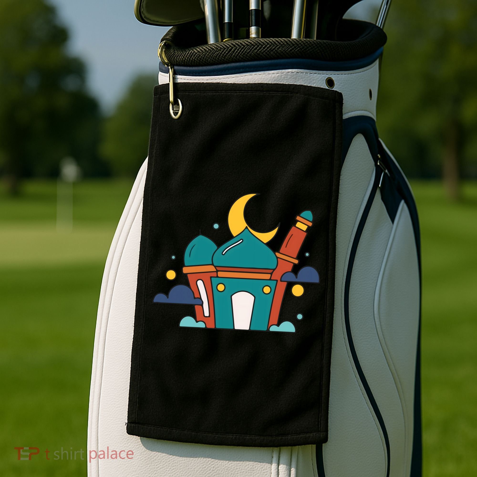 Islamic Cute Ramadan Mubarak Arabic Gift Golf Towel