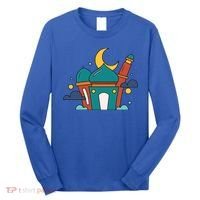 Islamic Cute Ramadan Mubarak Arabic Gift Long Sleeve Shirt thumb 0