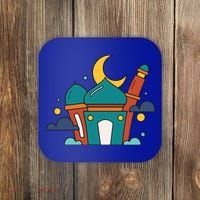 Islamic Cute Ramadan Mubarak Arabic Gift Coaster thumb 0