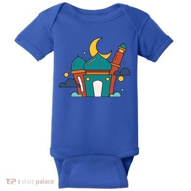 Islamic Cute Ramadan Mubarak Arabic Gift Baby Bodysuit