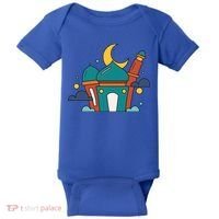 Islamic Cute Ramadan Mubarak Arabic Gift Baby Bodysuit thumb 0