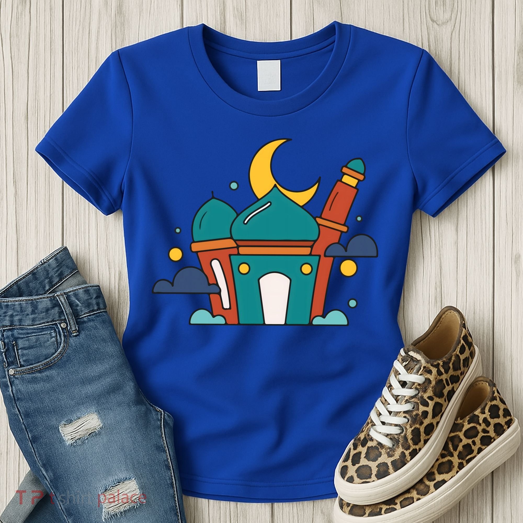 Islamic Cute Ramadan Mubarak Arabic Gift Women's T-Shirt