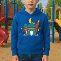 Islamic Cute Ramadan Mubarak Arabic Gift Kids Hoodie thumb 2