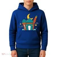 Islamic Cute Ramadan Mubarak Arabic Gift Kids Hoodie thumb 4