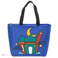 Islamic Cute Ramadan Mubarak Arabic Gift Tote Bag thumb 0