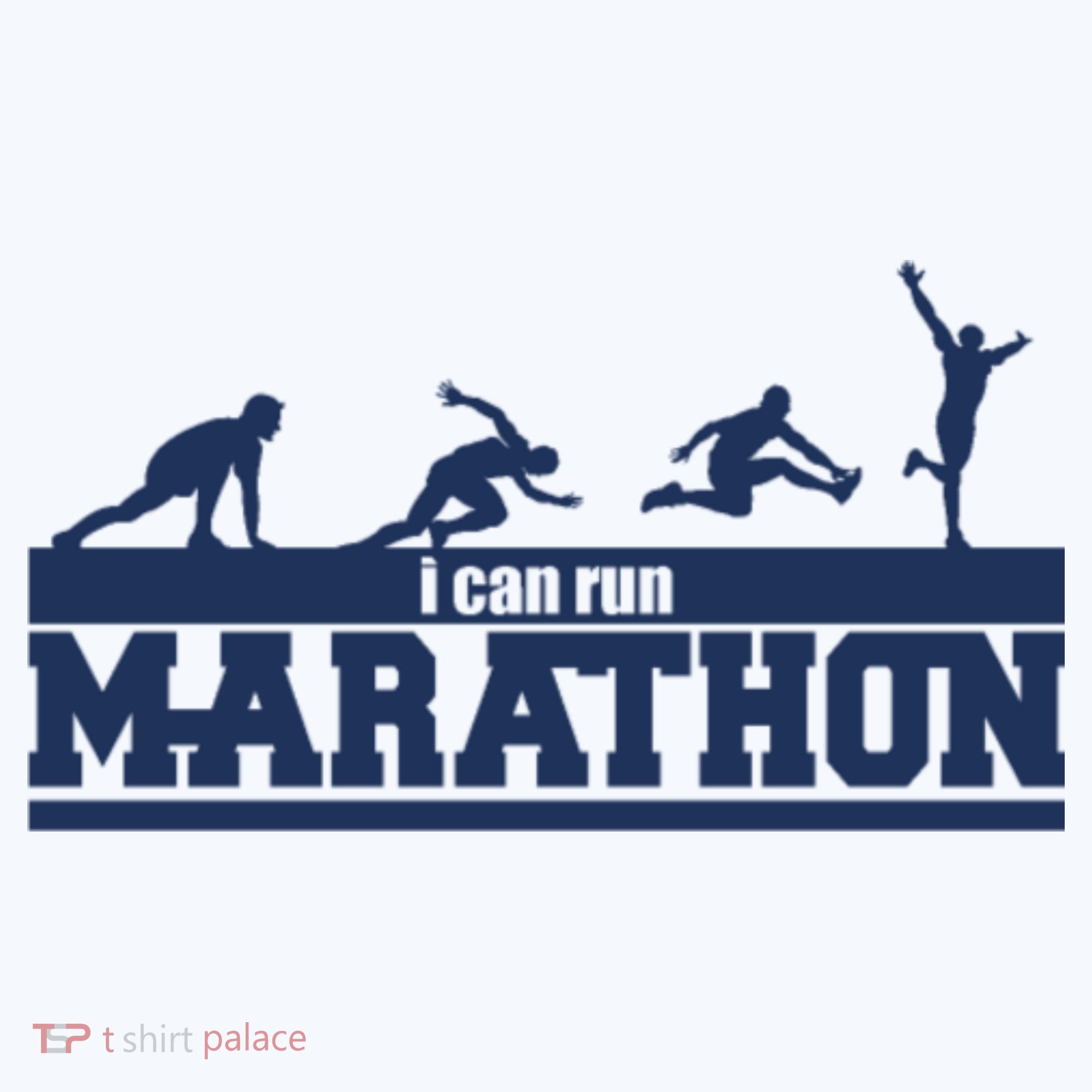 I Can Run Marathon Button
