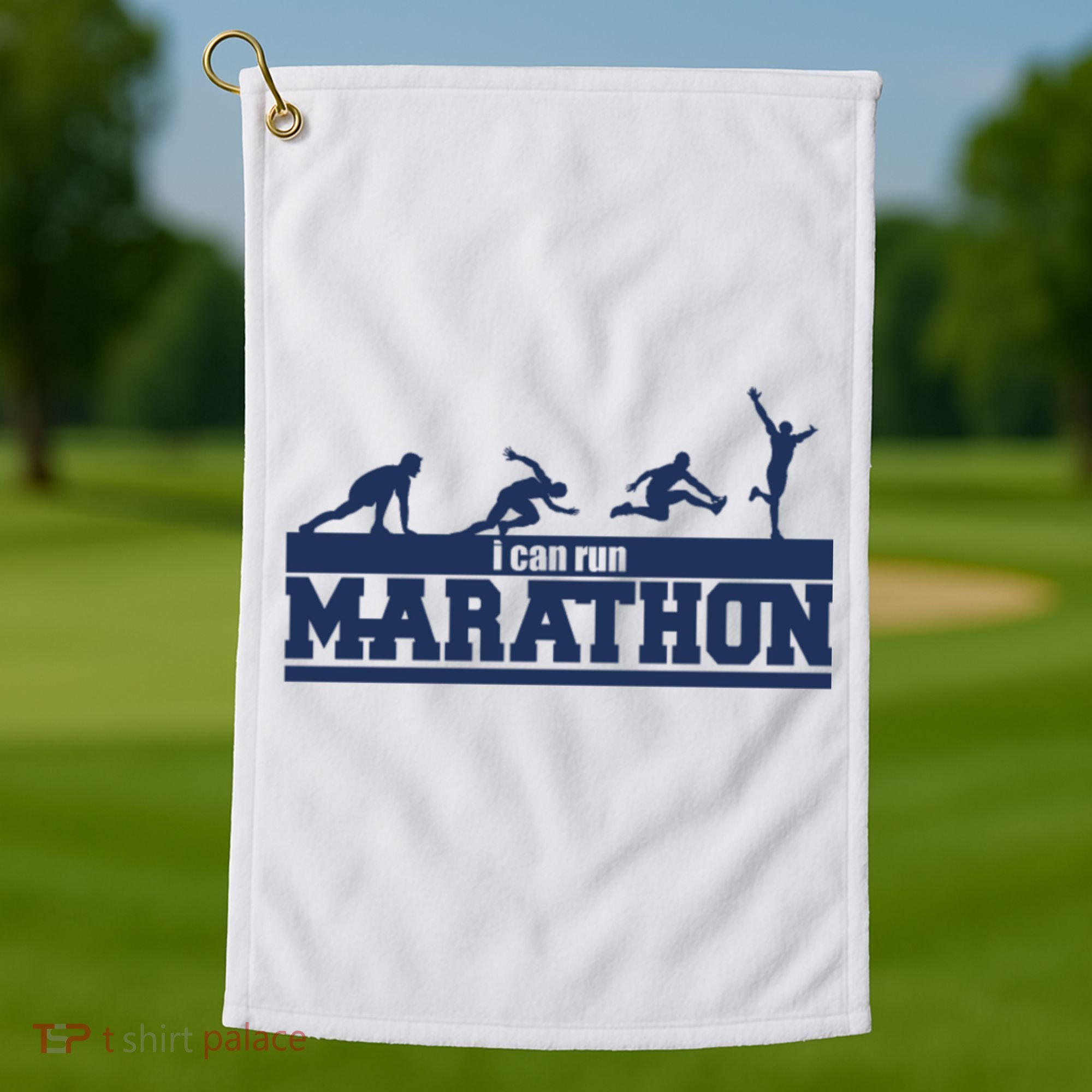 I Can Run Marathon Golf Towel