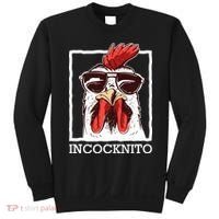 Incocknito Cock Rooster Wearing Sunglasses Chicken Lover Sweatshirt thumb 0