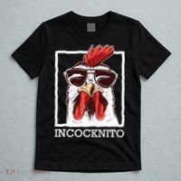 Incocknito Cock Rooster Wearing Sunglasses Chicken Lover T-Shirt thumb 5