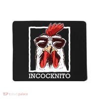 Incocknito Cock Rooster Wearing Sunglasses Chicken Lover Mousepad thumb 0