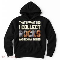 I Collect Rocks And I Know Things Geology Geologist Geode Hoodie thumb 0