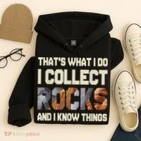 I Collect Rocks And I Know Things Geology Geologist Geode Hoodie thumb 4