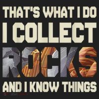 I Collect Rocks And I Know Things Geology Geologist Geode Beanie thumb 2