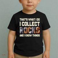 I Collect Rocks And I Know Things Geology Geologist Geode Toddler T-Shirt thumb 2