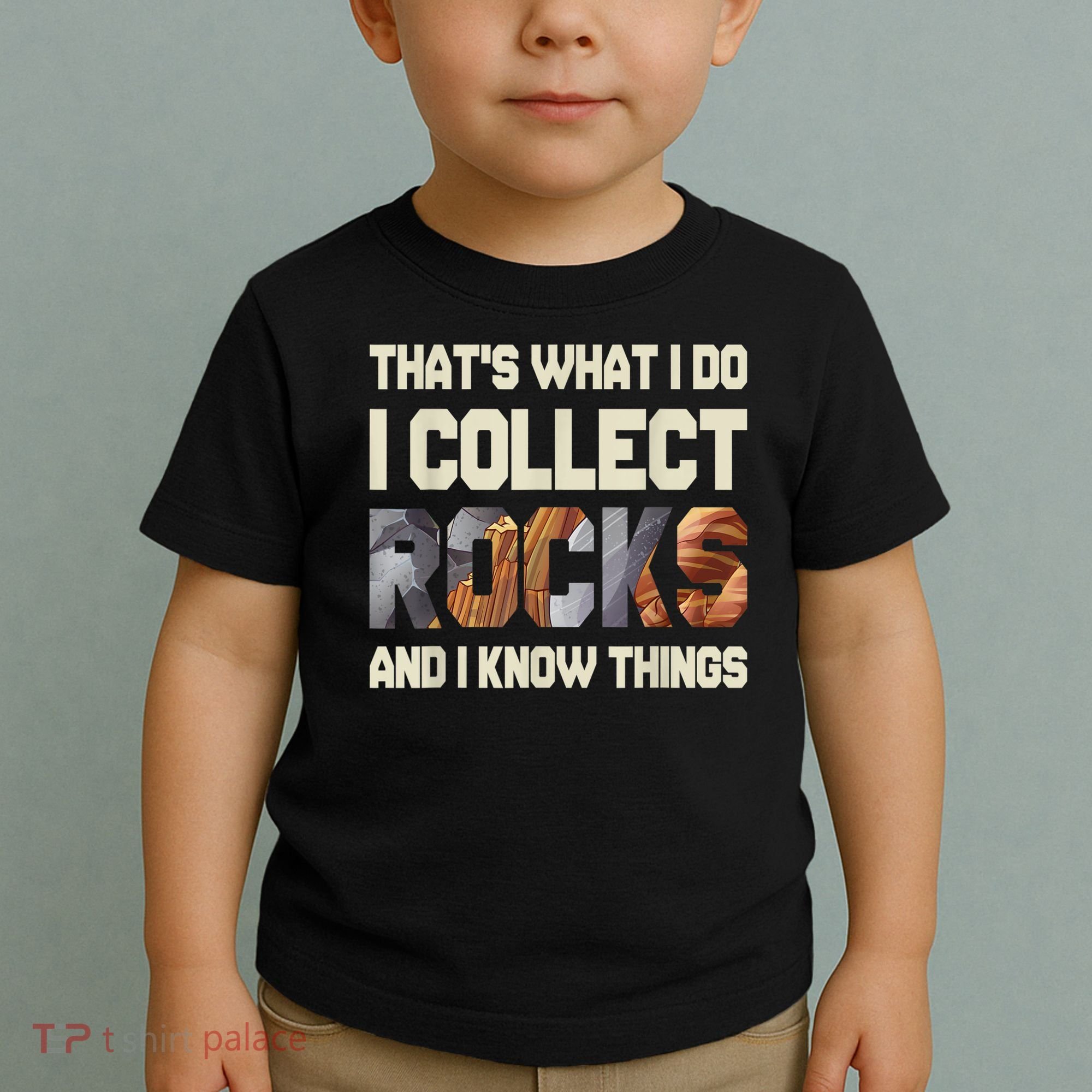 I Collect Rocks And I Know Things Geology Geologist Geode Toddler T-Shirt