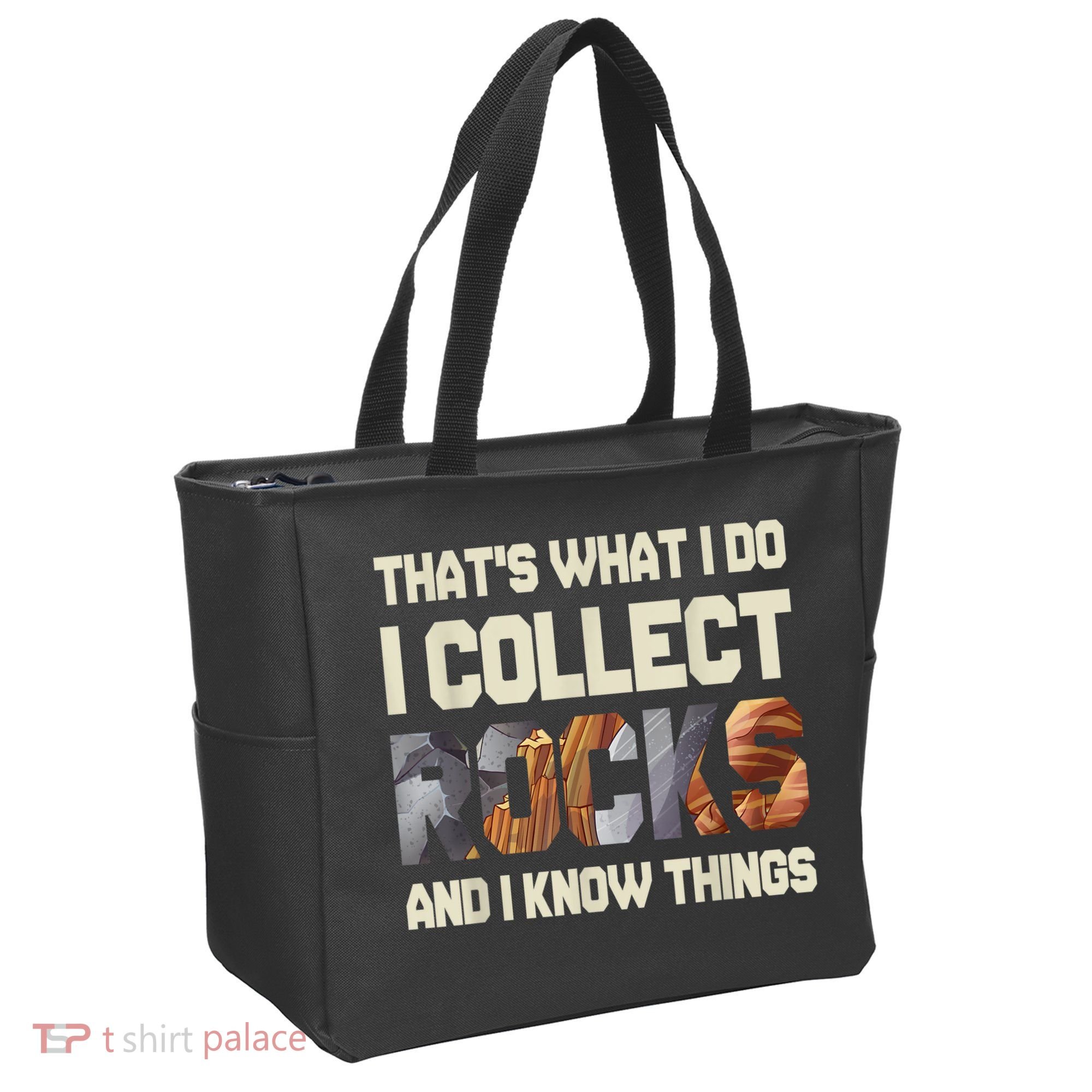 I Collect Rocks And I Know Things Geology Geologist Geode Tote Bag