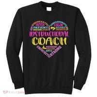 Instructional Coach Rainbow Heart Instructional Coach Gifts Sweatshirt thumb 0