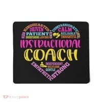 Instructional Coach Rainbow Heart Instructional Coach Gifts Mousepad thumb 0