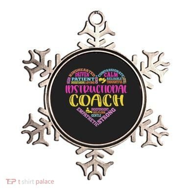 Instructional Coach Rainbow Heart Instructional Coach Gifts Ornament