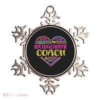 Instructional Coach Rainbow Heart Instructional Coach Gifts Ornament thumb 0