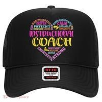 Instructional Coach Rainbow Heart Instructional Coach Gifts Hat thumb 0