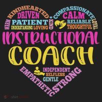 Instructional Coach Rainbow Heart Instructional Coach Gifts Hat thumb 2