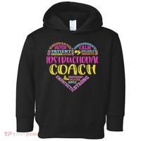 Instructional Coach Rainbow Heart Instructional Coach Gifts Toddler Hoodie thumb 0