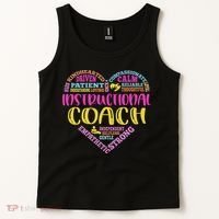Instructional Coach Rainbow Heart Instructional Coach Gifts Tank Top thumb 2