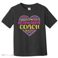 Instructional Coach Rainbow Heart Instructional Coach Gifts Toddler T-Shirt thumb 0