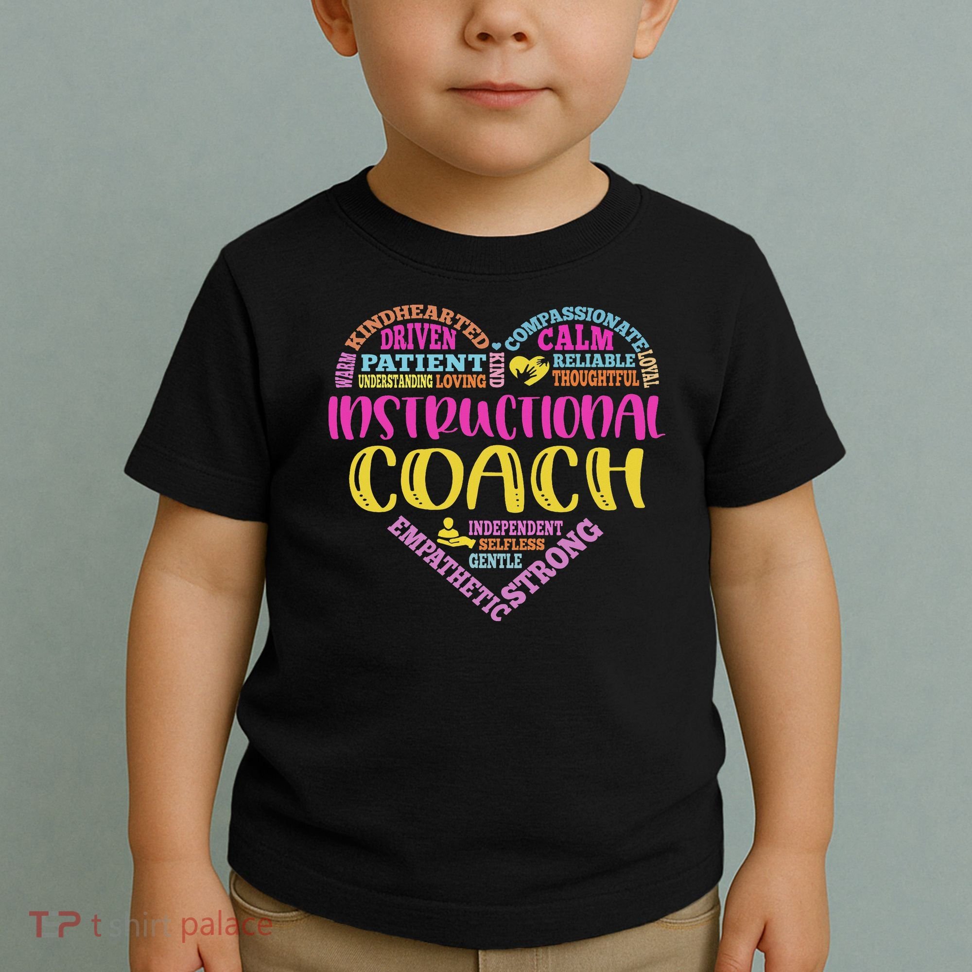 Instructional Coach Rainbow Heart Instructional Coach Gifts Toddler T-Shirt