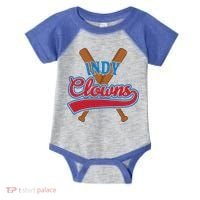 Indianapolis Clowns Retro Indy Baseball Fan Gift Idea Gift Infant Baby Jersey Bodysuit thumb 0