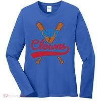 Indianapolis Clowns Retro Indy Baseball Fan Gift Idea Gift Women's Long Sleeve Shirt thumb 0