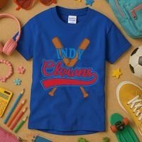 Indianapolis Clowns Retro Indy Baseball Fan Gift Idea Gift Kids T-Shirt thumb 3