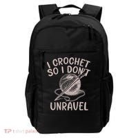 I Crochet So I Don’t Unravel Crochet Backpack thumb 0