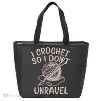 I Crochet So I Don’t Unravel Crochet Tote Bag thumb 0