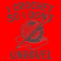 I Crochet So I Don’t Unravel Crochet Santa Hat thumb 1