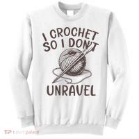 I Crochet So I Don’t Unravel Crochet Sweatshirt thumb 0