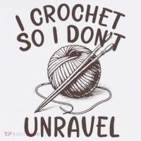 I Crochet So I Don’t Unravel Crochet Sweatshirt thumb 3