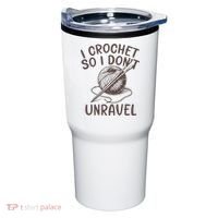 I Crochet So I Don’t Unravel Crochet Tumbler thumb 0