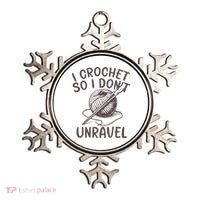 I Crochet So I Don’t Unravel Crochet Ornament thumb 0