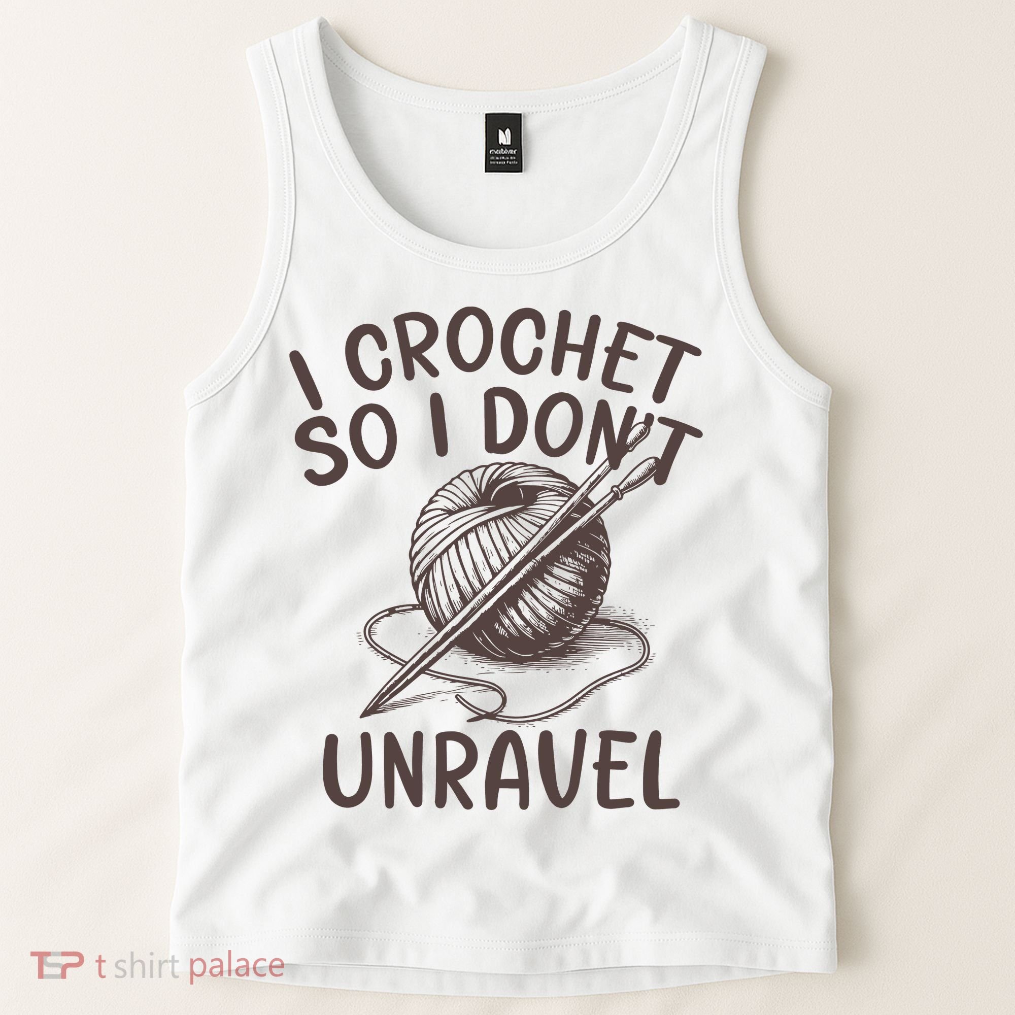 I Crochet So I Don’t Unravel Crochet Tank Top