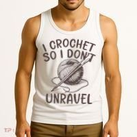 I Crochet So I Don’t Unravel Crochet Tank Top thumb 3