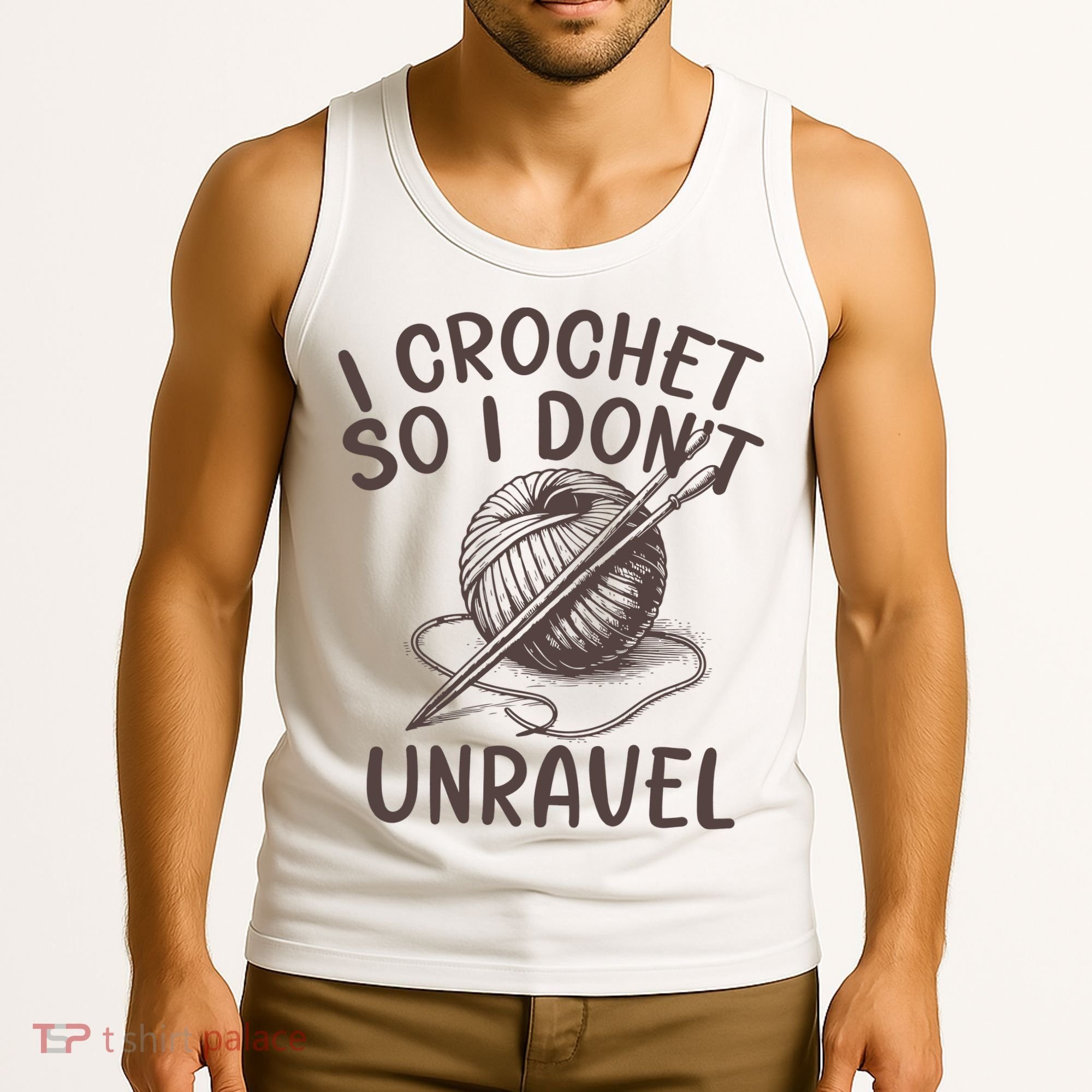 I Crochet So I Don’t Unravel Crochet Tank Top